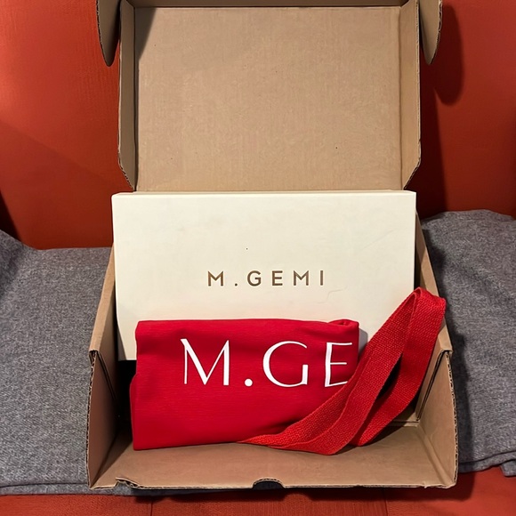 Worn Once M.GEMI SOLD OUT Matilde Slide Sandal Snake Print Sandstone sz 40 - Picture 4 of 6